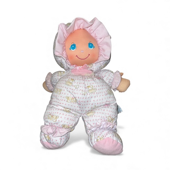 Rare Vintage 1994 Little Darlin’s Pink Doll Alphabet Animals Outfit 21”